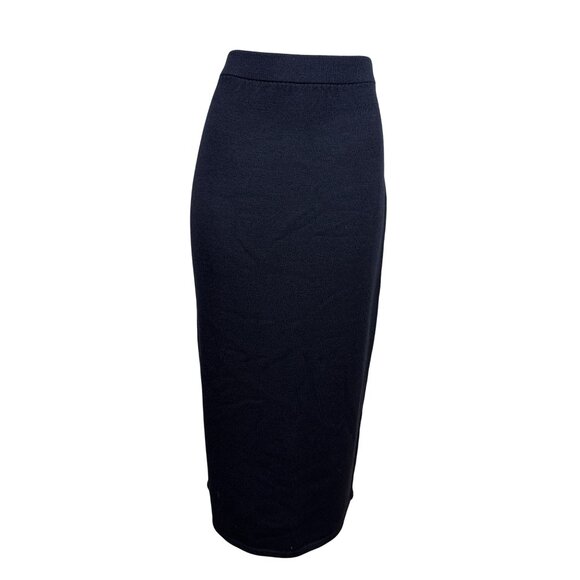 St. John Basics Black Knit Pencil Skirt Size 8 - Picture 1 of 6